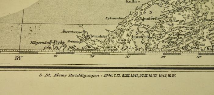 Kriegsmarine Map of the cost of Sweden and Finland