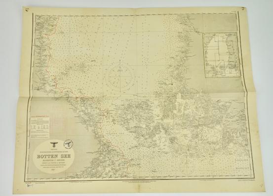 Kriegsmarine Map of the cost of Sweden and Finland
