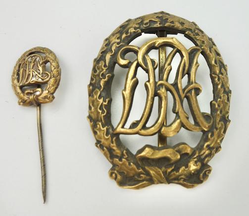 DRL Sports Badge Bronze plus miniature Stickpin!