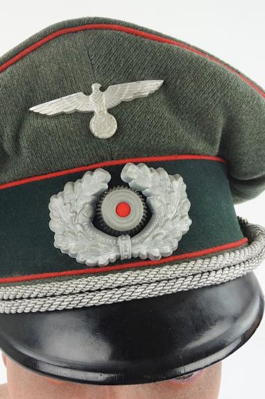 Wehrmacht Artillery Officers Visor Cap