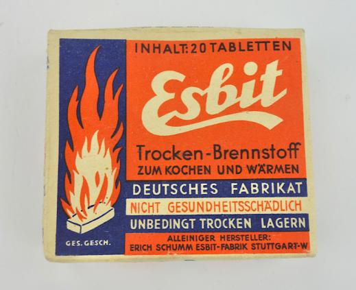 Wehrmacht Esbit Fuel Blok Packaging