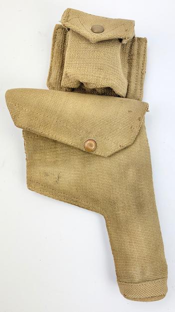 British WW2 Revolver Holster and Ammo Pouch