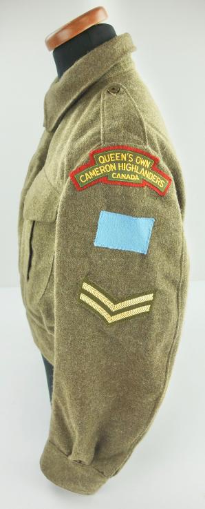 Canadian Battle Dress with QOCHC Insignia