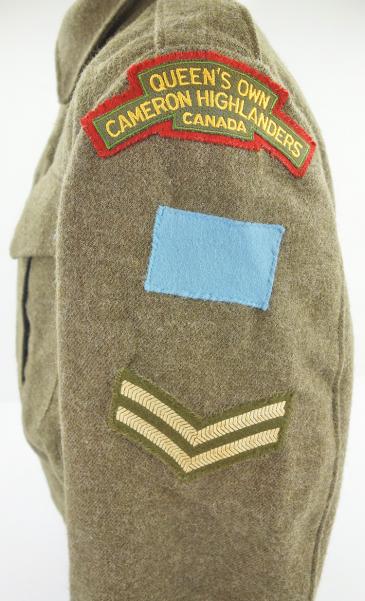 Canadian Battle Dress with QOCHC Insignia
