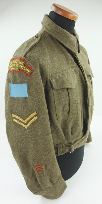 Canadian Battle Dress with QOCHC Insignia
