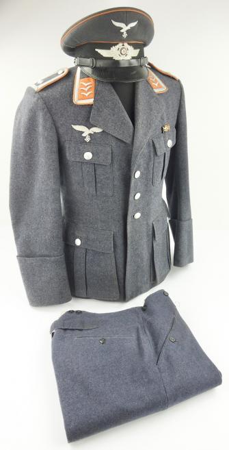 Luftwaffe Nachrichten NCO Tunic, Visor and Trousers
