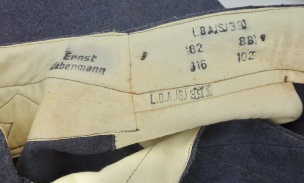 Luftwaffe Nachrichten NCO Tunic, Visor and Trousers