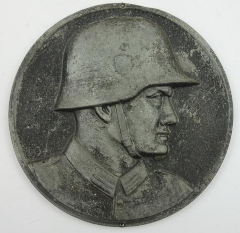 Third Reich Plaque German Soldier