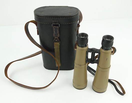 Wehrmacht 10x50 Panzer Binoculars in case