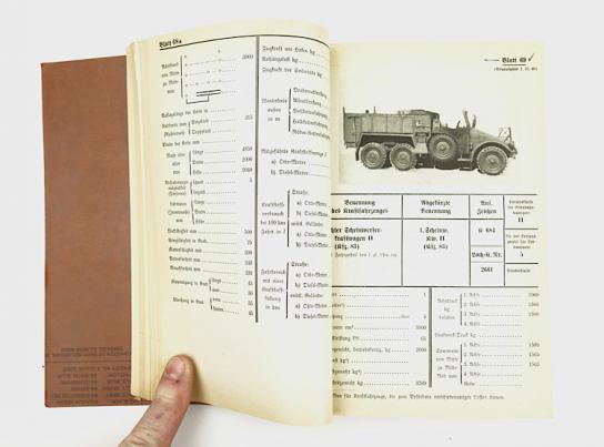 Wehrmacht Vehicle’s Information Book