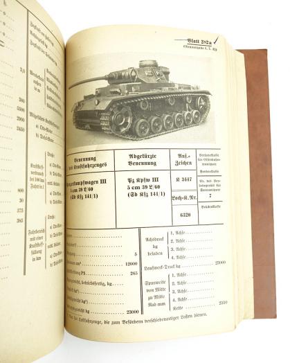 Wehrmacht Vehicle’s Information Book