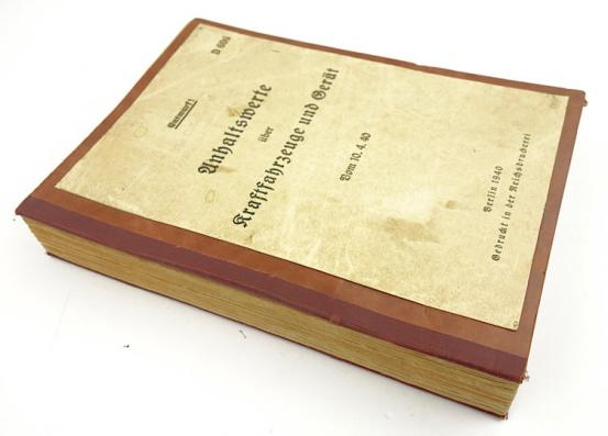 Wehrmacht Vehicle’s Information Book