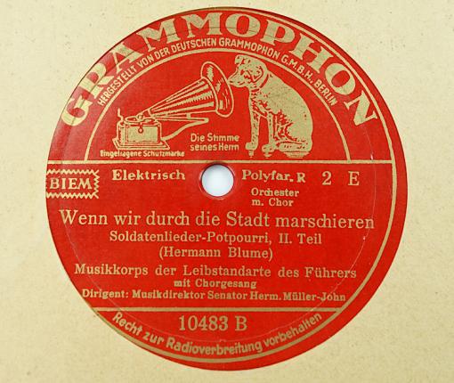 Music Record Leibstandarte SS Adolf Hitler