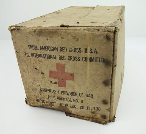 US WW2 Red Cross Prisoner of War Ration Box