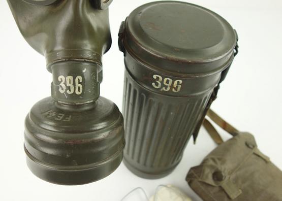 Wehrmacht M31 Gasmask and Gascape