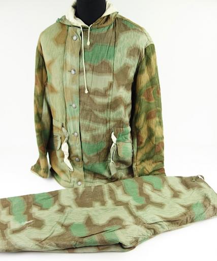Wehrmacht reversable Fluffy camo Winter Parka & Trousers