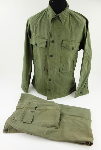 US WW2 HBT combat Tunic and Trousers