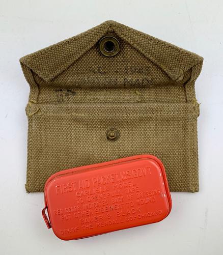US WW2 First Aid Pouch and Early First Aid Kit