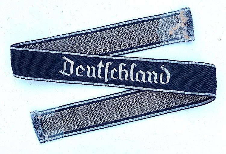 WaffenSS flatwire Regiment Deutschland cuff title