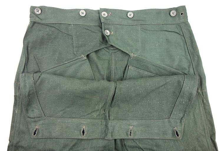 Kriegsmarine Costal Artillery Drillich (HBT) Trousers