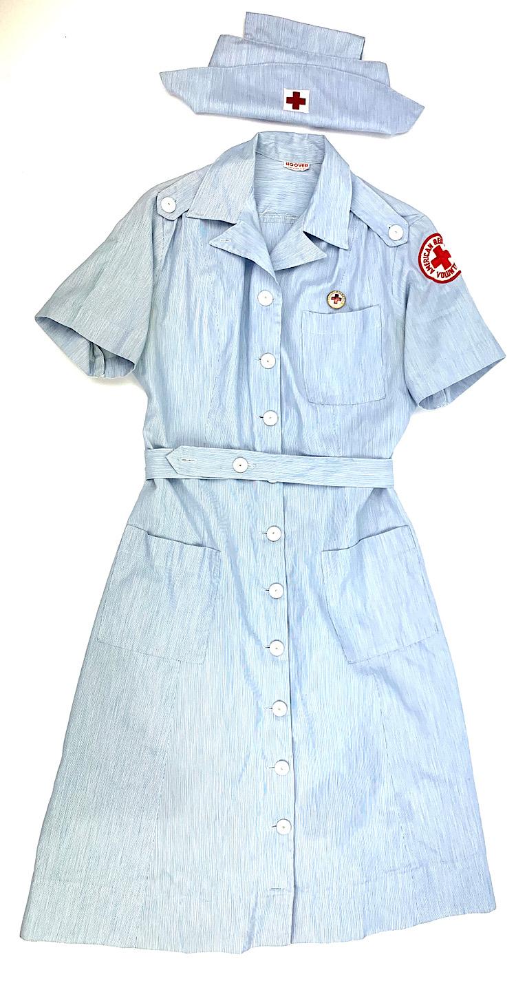 US WW2 volunteer Nurce Dress and Headgear