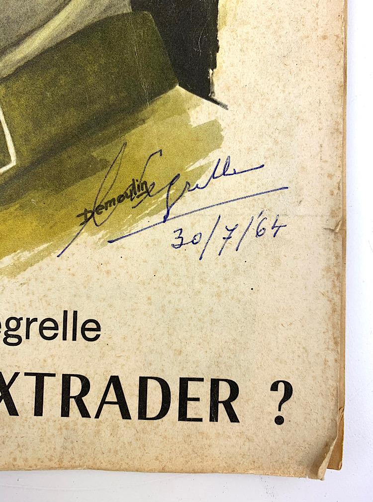 French Magazine with Autograph of Léon Degrelle