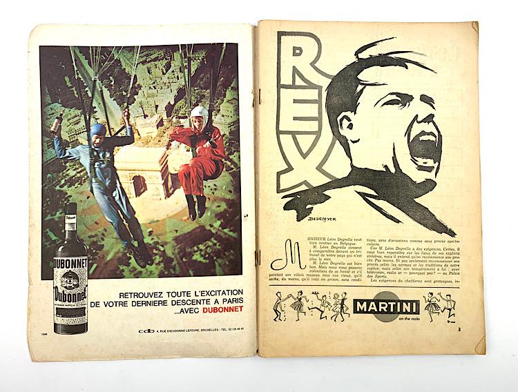 French Magazine with Autograph of Léon Degrelle