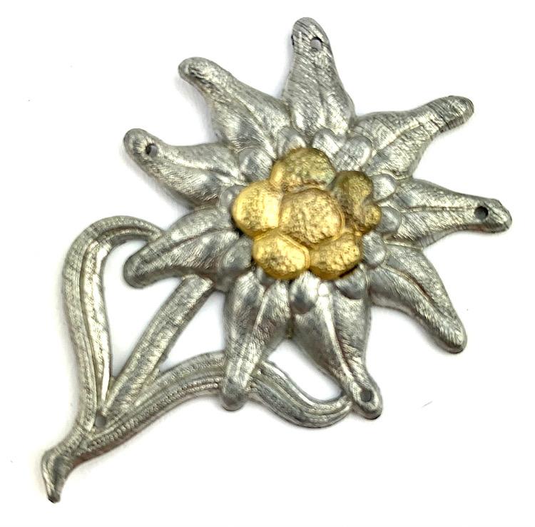 Metal Gebirgsjäger Cap Edelweiss