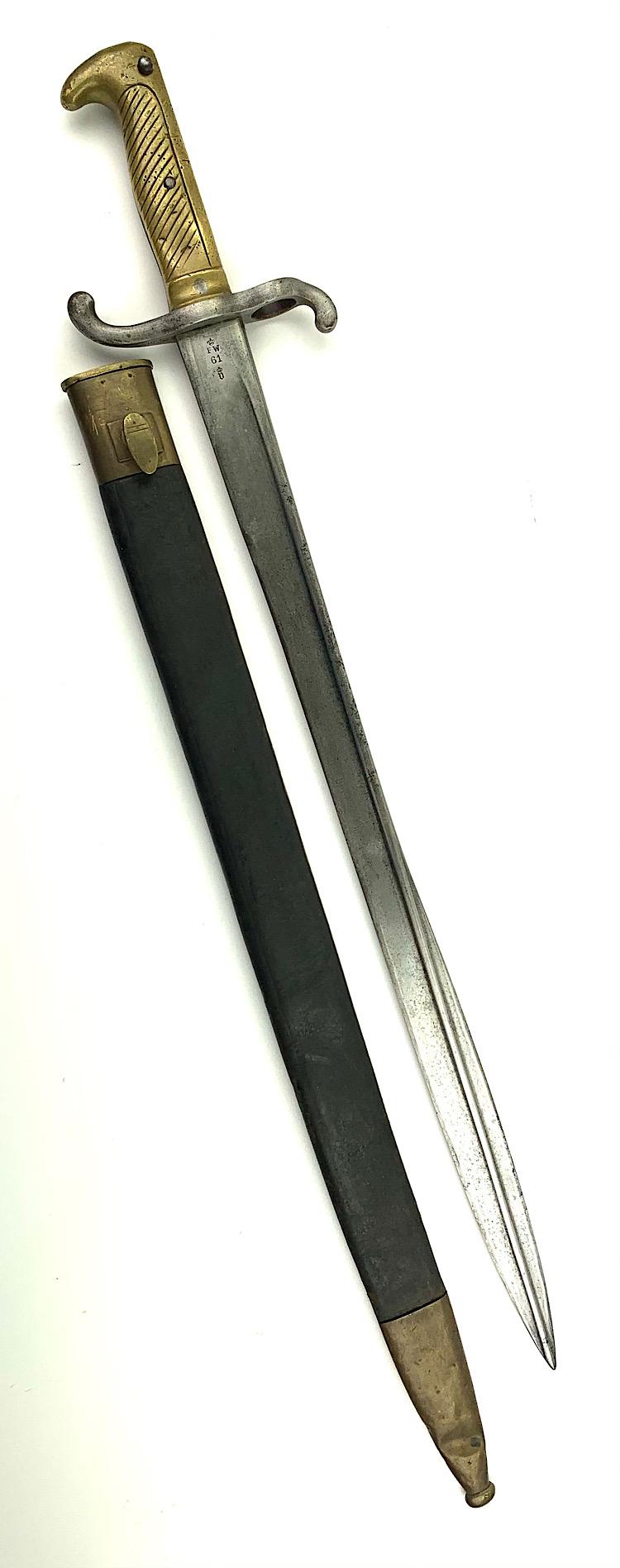 German WW1 Model 1860 Navy Fuselier Bajonet