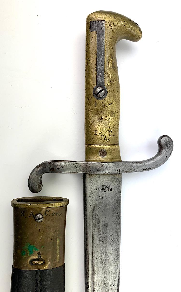 German WW1 Model 1860 Navy Fuselier Bajonet