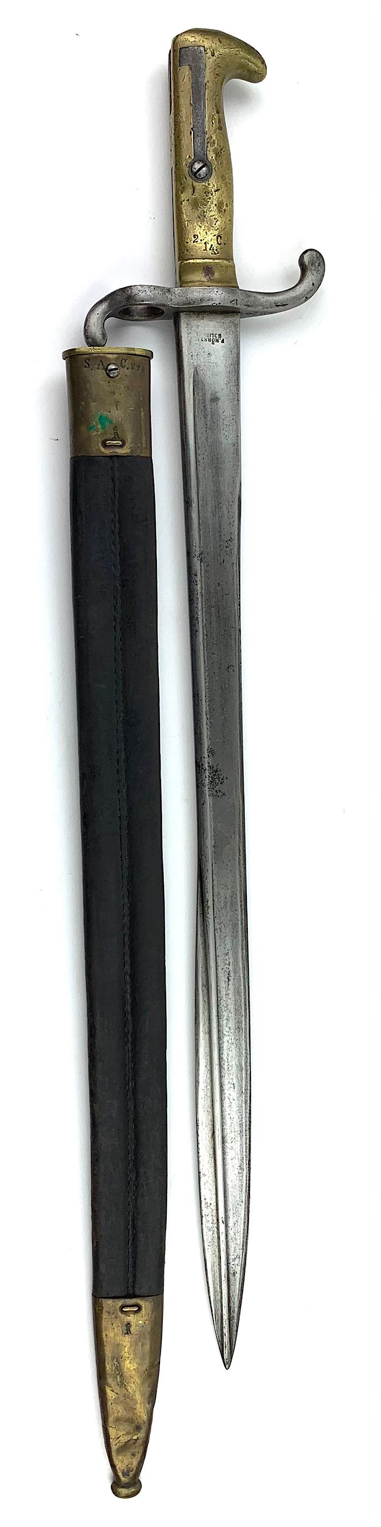 German WW1 Model 1860 Navy Fuselier Bajonet