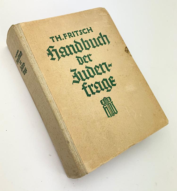 Handbuch der Juden-frage Stamped SS Junckerschule