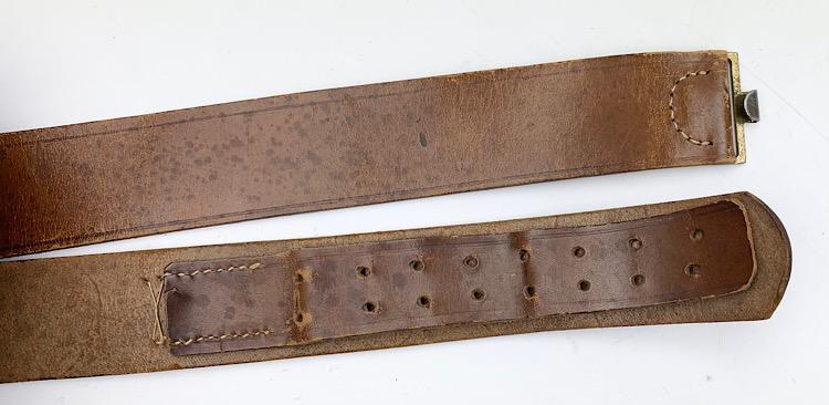 Luftwaffe light Brown leather combat Belt