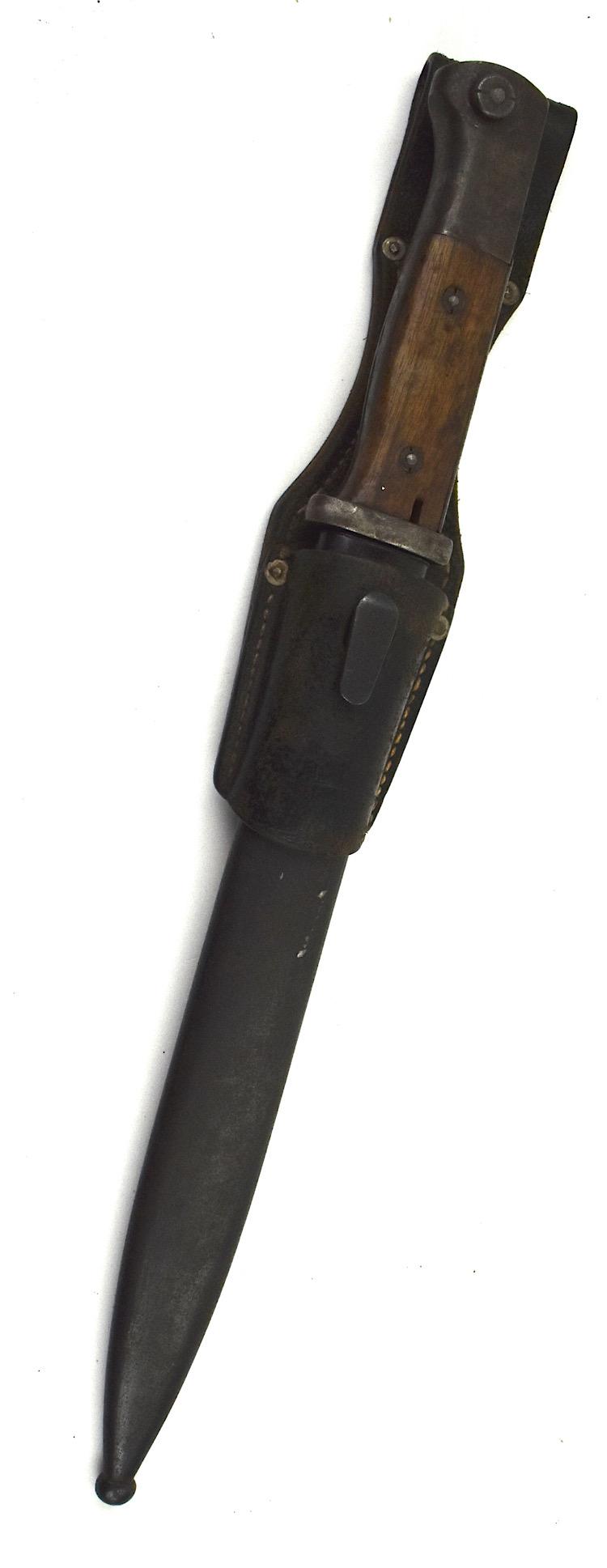 K98 Bajonet with leather Frog