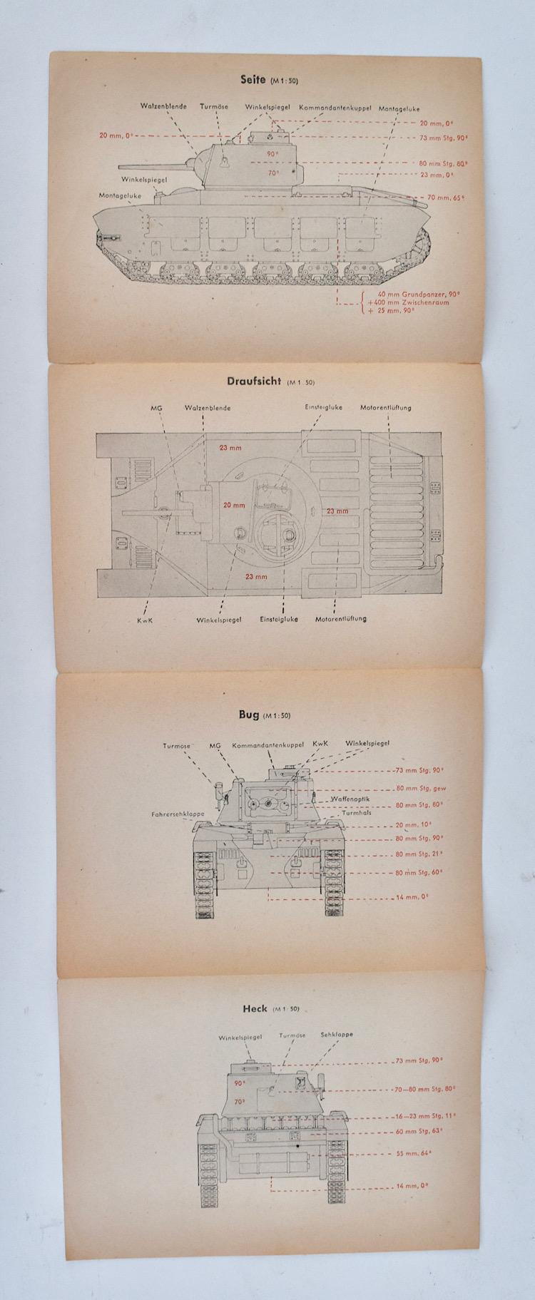 Panzer Nahkampftafel Englischer J Pz Kpfw Mark 3