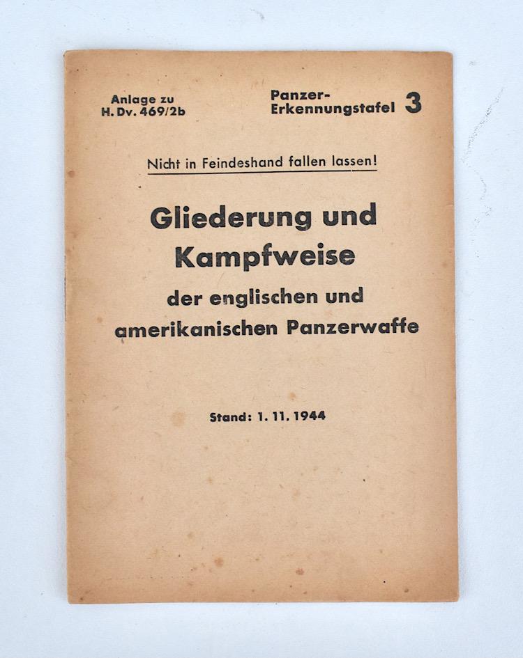 Wehrmacht Instruction Pocket book Allied Armoured Divisions