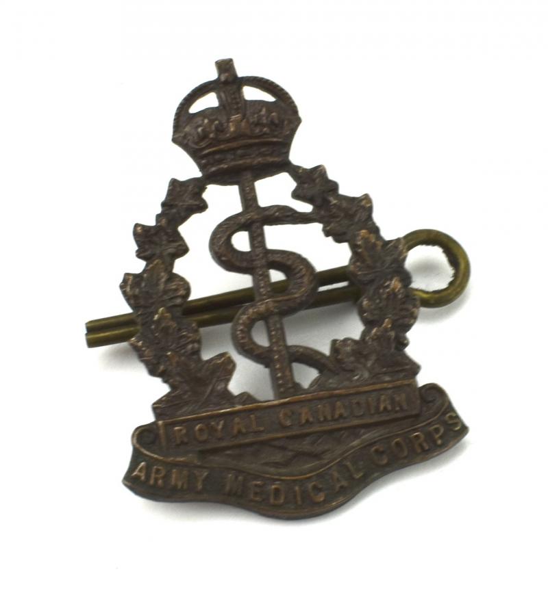 Canadian metal Shoulder board Insignia RCAMC