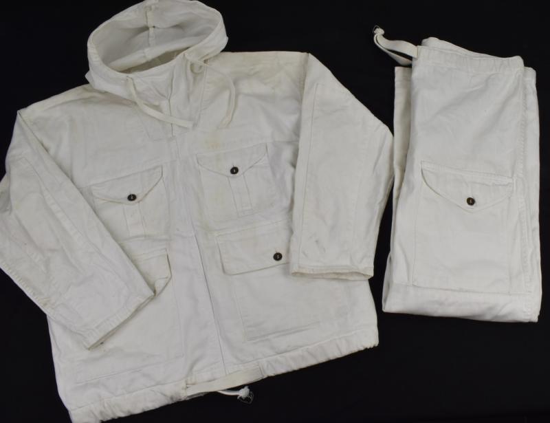 British WW2 windproof snow camo Smock and Trousers