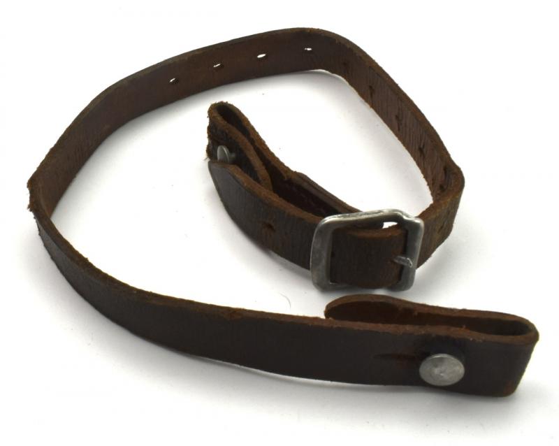 Wehrmacht/Luftwaffe brown leather Helmet Strap