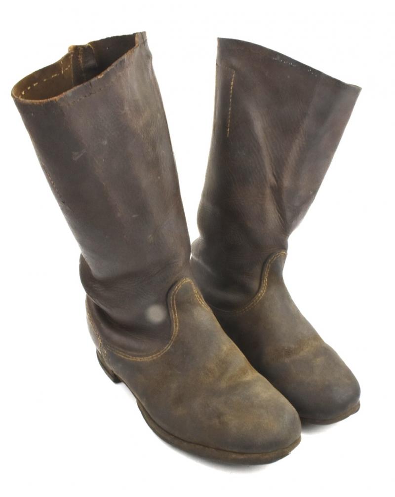 Wehrmacht Brown leather Marching Boots