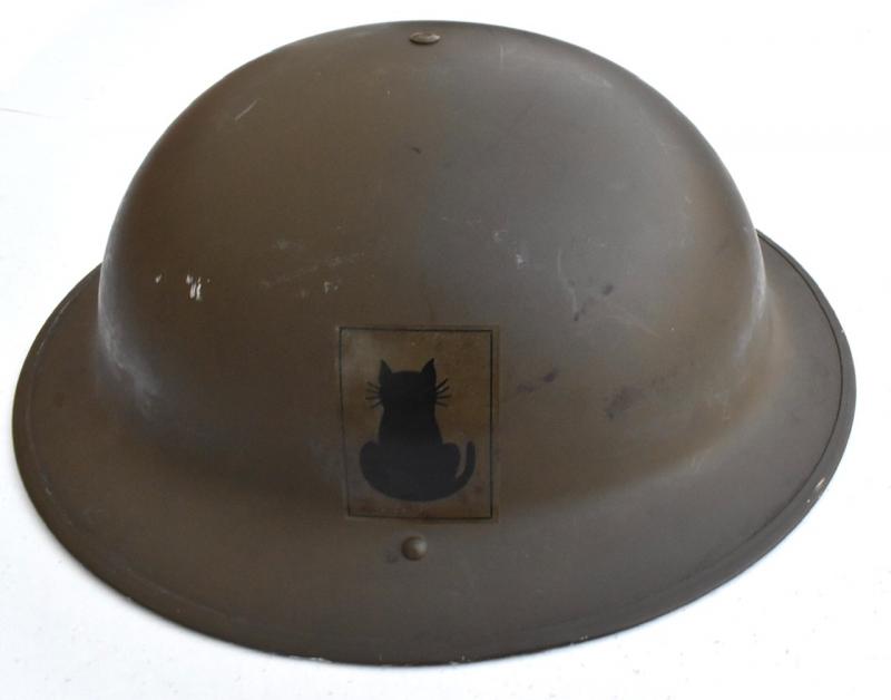 Canadian WW2 Helmet with British decal