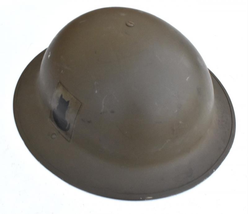 Canadian WW2 Helmet with British decal
