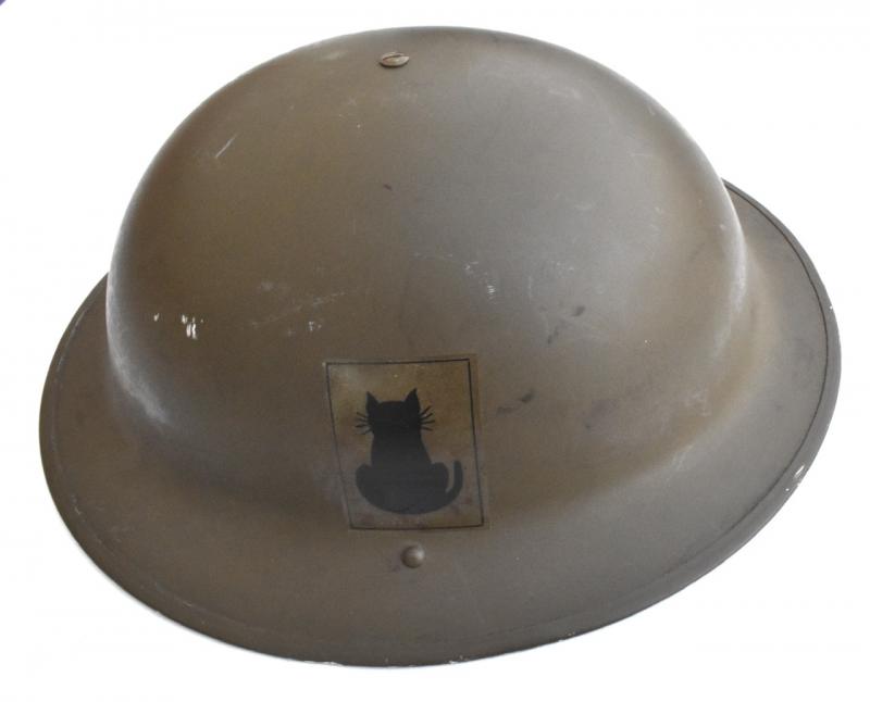 Canadian WW2 Helmet with British decal
