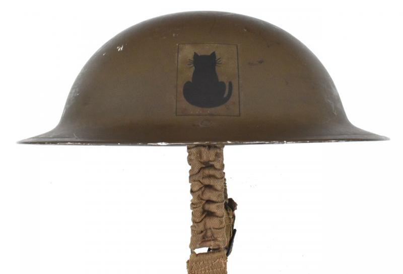 Canadian WW2 Helmet with British decal