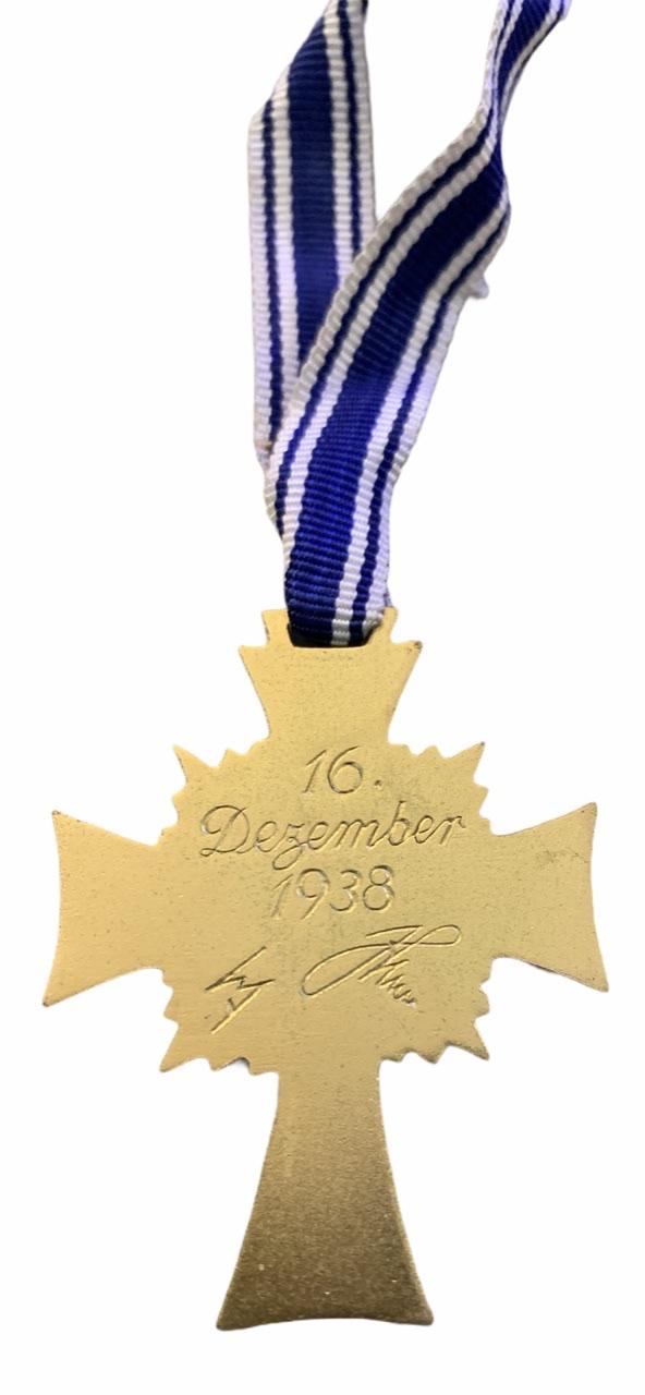 Mother Cross in Gold in Case