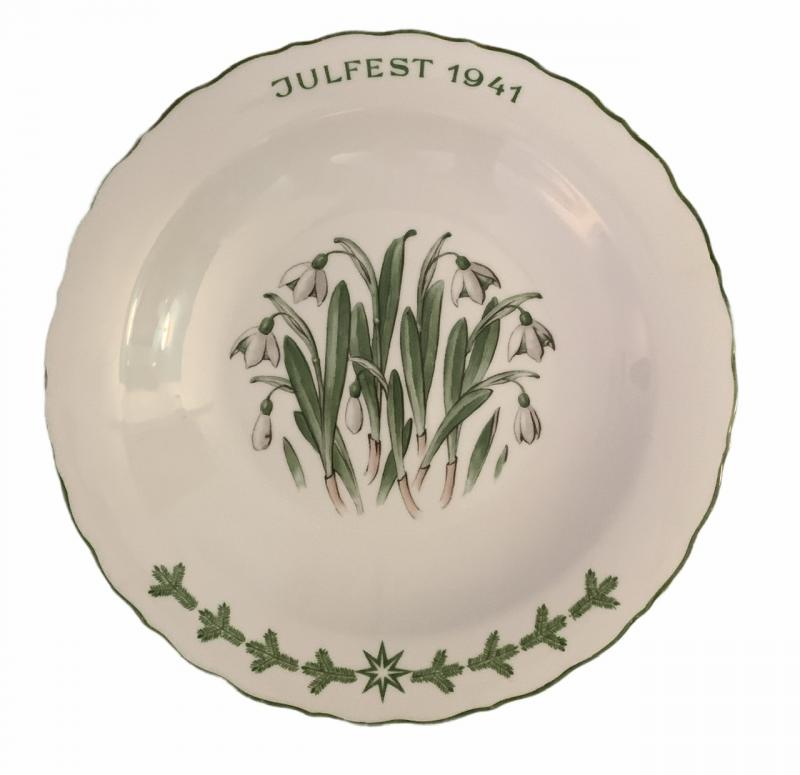 SS Porcelain Plate Julfest 1941