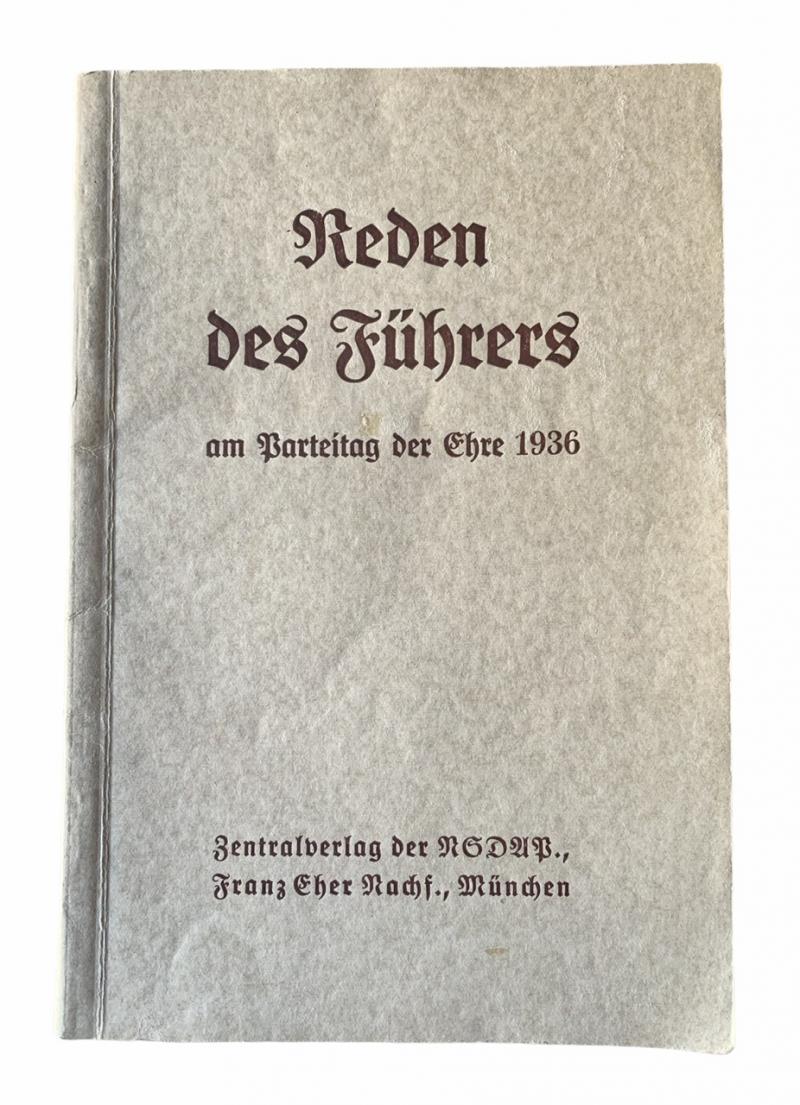Speeches of the Fuhrer 1936