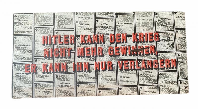 Allied Artillery to Germans Propaganda Flyer