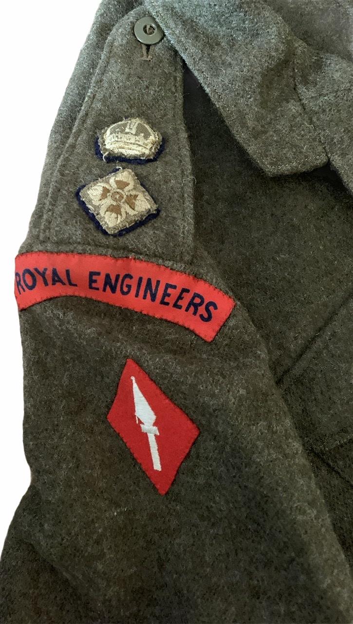 IMCS Militaria British WW2 Royal Engineers Uniform Grouping