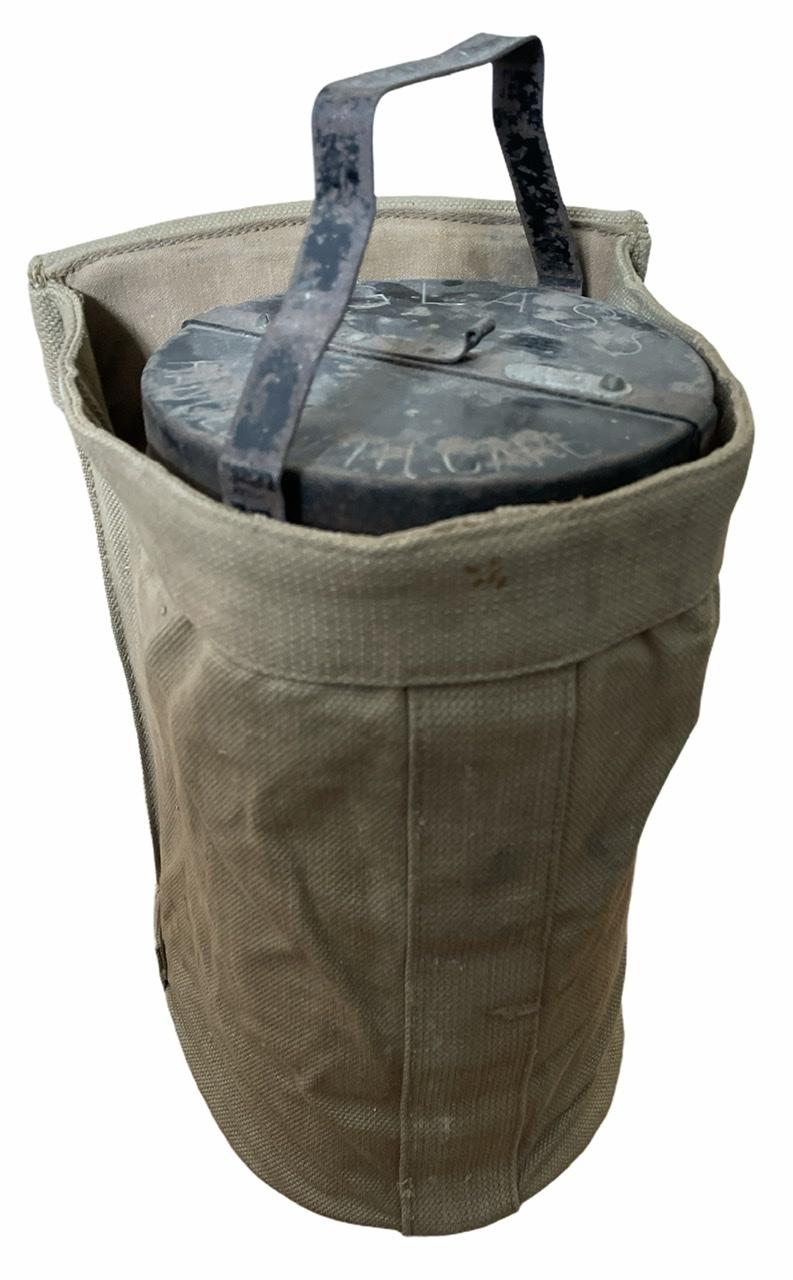 British WW2 Big food Thermos Flask/Container in Carrying Frame